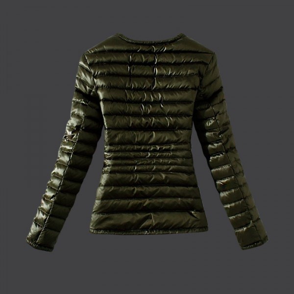Moncler Donna Giù cappotto Army verde Outlet M1060